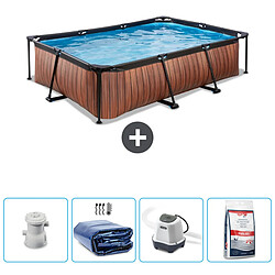 Exit Impression sur bois Piscine rectangulaire - Comprend des accessoires CB54