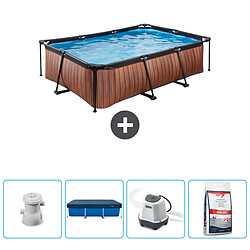 Exit Impression sur bois Piscine rectangulaire - Comprend des accessoires CB53