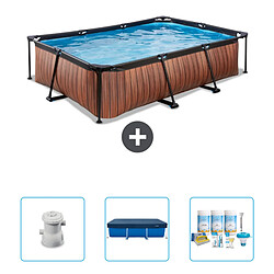 Exit Impression sur bois Piscine rectangulaire - Comprend des accessoires CB63