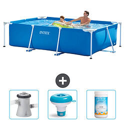 Intex Piscine Cadre Rectangulaire - 260 x 160 x 65 cm - Bleue