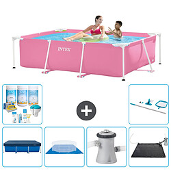 INTEX Piscine Cadre Rectangulaire CB97 - 220 x 150 x 60 cm - Rose