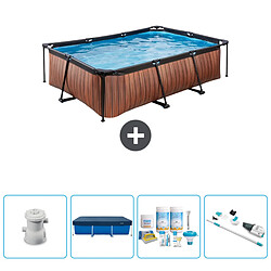 Exit Impression sur bois Piscine rectangulaire - Comprend des accessoires CB5