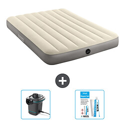 Intex Single High 2P - Matelas gonflable avec accessoires