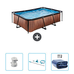 Exit Impression sur bois Piscine rectangulaire - Comprend des accessoires CB81