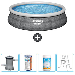 Bestway Fast Set Piscine Rotin - 457 x 84 cm