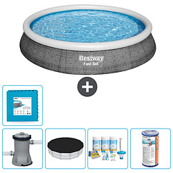 BESTWAY Fast Set Piscine Ronde Fast Set - 396 x 84 cm