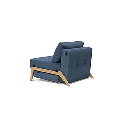 Inside 75 Fauteuil scandinave tissu - Bleu