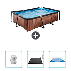 Exit Impression sur bois Piscine rectangulaire - Comprend des accessoires CB79