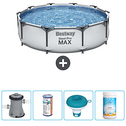 Bestway Piscine Ronde Steel Pro MAX - Grise