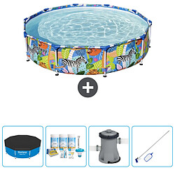Bestway Steel Pro Piscine Ronde - Jungle