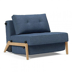 Inside 75 Fauteuil scandinave tissu - Bleu