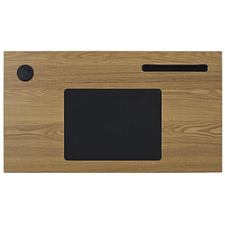 The home deco factory Bureau bois et métal - Noir pas cher