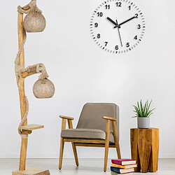 Concept Usine Lampadaire en bois et cordes avec rebord ALEX