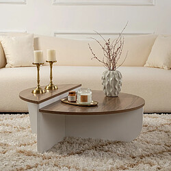 Concept Usine Table Basse Podium - Travertin