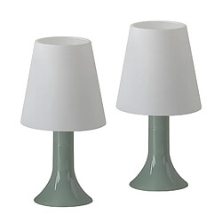 ZMH Lampe de table avec câble - E14 lampe de table lot de 2 petite lampe de salon table de chevet