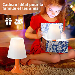 Zmh Lampe à poser design - Orange pas cher