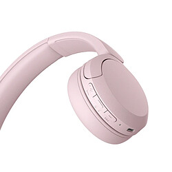 Acheter Casque arceau sans fil Sony WHCH520 Bluetooth Multipoint Rose