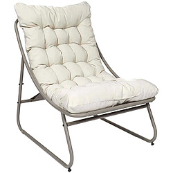 The home deco factory Fauteuil de jardin Dolce vita - Beige