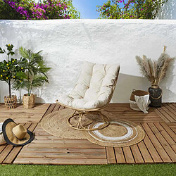 The Home Deco Factory Fauteuil détente polyéthylène Petra