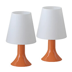 ZMH Lampe de table avec câble - E14 lampe de table lot de 2 petite lampe de salon table de chevet