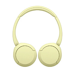 Casque arceau sans fil Sony WHCH520 Bluetooth Multipoint Jaune pas cher