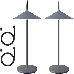 ZMH Lampe de table LED intensité variable table d'extérieur moderne pour jardin