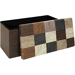 Acheter The home deco factory Pouf-coffre Helsinki - Multicolore
