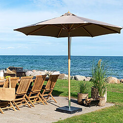 Mes Parasol rond inclinable 3x3m avec toile sable