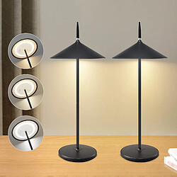 ZMH Lampe de table LED intensité variable table d'extérieur moderne pour jardin