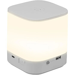 ZMH Lampe de table LED blanche tactile intensité variable sans fil idéale pour la chambre