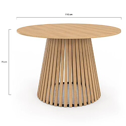 Acheter Idmarket MARKET Table Ronde Carmen - Pied Bois
