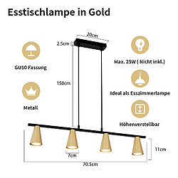 Acheter Zmh Suspension moderne - Or