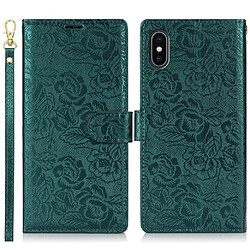 iPhone X/Xs - Étui portefeuille vert FOXDOCK