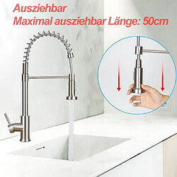 Acheter ZMH Robinet de cuisine noir robinet douche extensible pivotant cuisine salle de bain