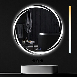 Zmh Miroir de salle de bain lumineux - Blanc