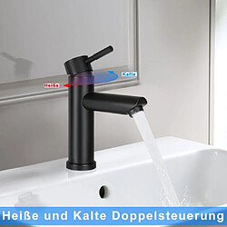 Avis ZMH Robinet de lavabo, robinet de lavabo mitigeur monocommande haute pression pour cuisine