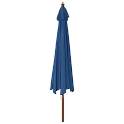 Avis helloshop26 Parasol jardin 400 cm Bleu