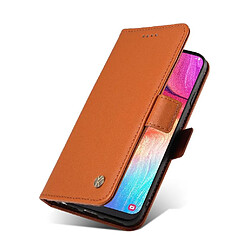 Avis Samsung Galaxy A50 Flip Étui - Cuir PU Marron
