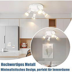 ZMH Spot de plafond 4 flammes