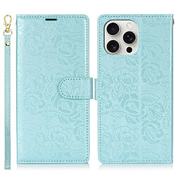 iPhone 13 Pro Max Étui FOXDOCK Bleu Étui smartphone - Lanière de poignet - TPU doux - Fermeture magnétique