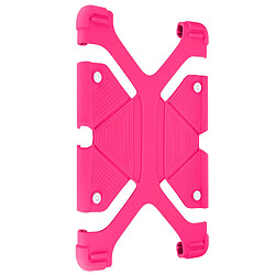 Avizar Coque tablette 7.9 à 9 pouces Universel Bumper Silicone Gel rose Mode Support