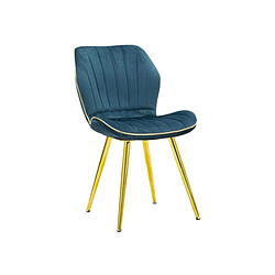 Mauro Ferretti Mauro-Ferretti Space - Lot de 2 chaises - Bleu et doré