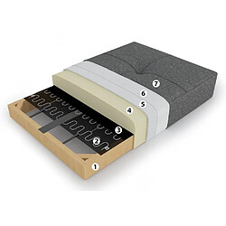 Inside 75 Fauteuil convertible bois - Écru pas cher