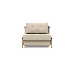 Inside 75 Fauteuil convertible Cubed 02 - Tissu latte