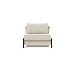Inside 75 Fauteuil scandinave tissu - Ivoire