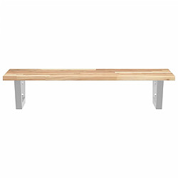Acheter vidaXL Étagère de vasque murale acier et bois massif d'acacia