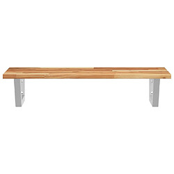 Acheter vidaXL Étagère de vasque murale acier et bois massif d'acacia