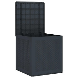Avis vidaXL Boîte de rangement Anthracite 55 x 53 x 57 cm Polypropylène