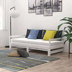 Avis VIDAXL Lit coulissant 2x(90x200) cm - Bois de pin blanc