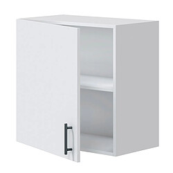Pegane Meuble haut de cuisine 1 porte - Blanc mat